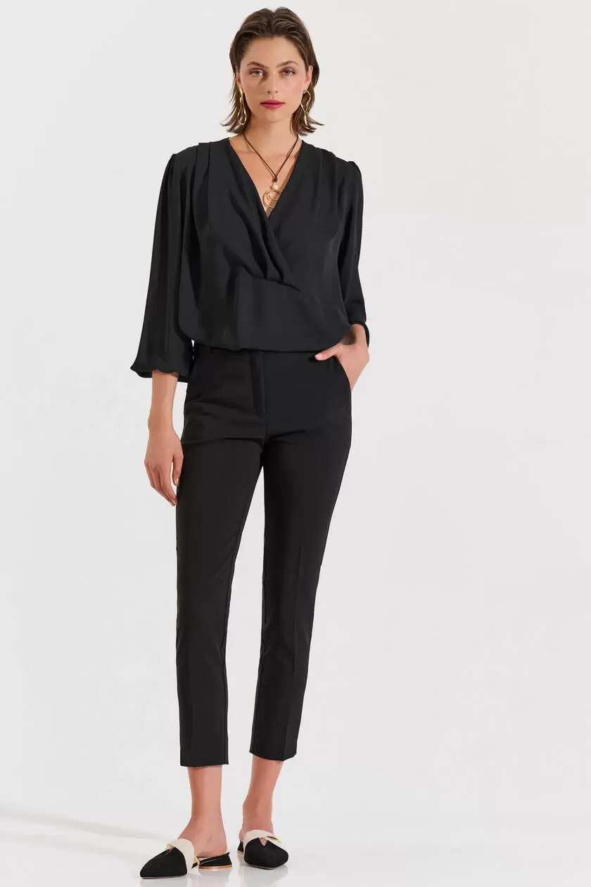 Bill Cost Παντελόνι σε ίσια γραμμή-10-031040-0-Black/Μαύρο Bill Cost Παντελόνι σε ίσια γραμμή-10-031040-0-Black/Μαύρο