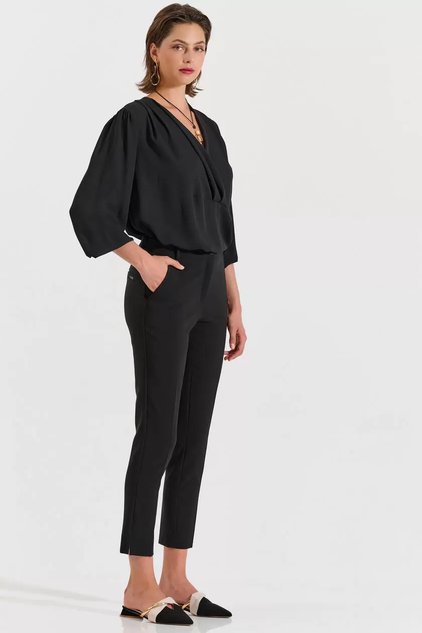 Bill Cost Παντελόνι σε ίσια γραμμή-10-031040-0-Black/Μαύρο Bill Cost Παντελόνι σε ίσια γραμμή-10-031040-0-Black/Μαύρο