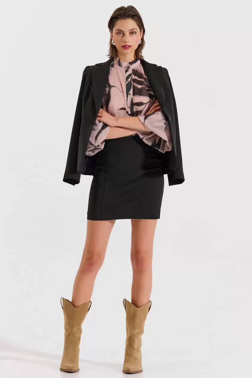 Bill Cost Μίνι φούστα σε ίσια γραμμή-10-031042-0-Black/Μαύρο Bill Cost Μίνι φούστα σε ίσια γραμμή-10-031042-0-Black/Μαύρο