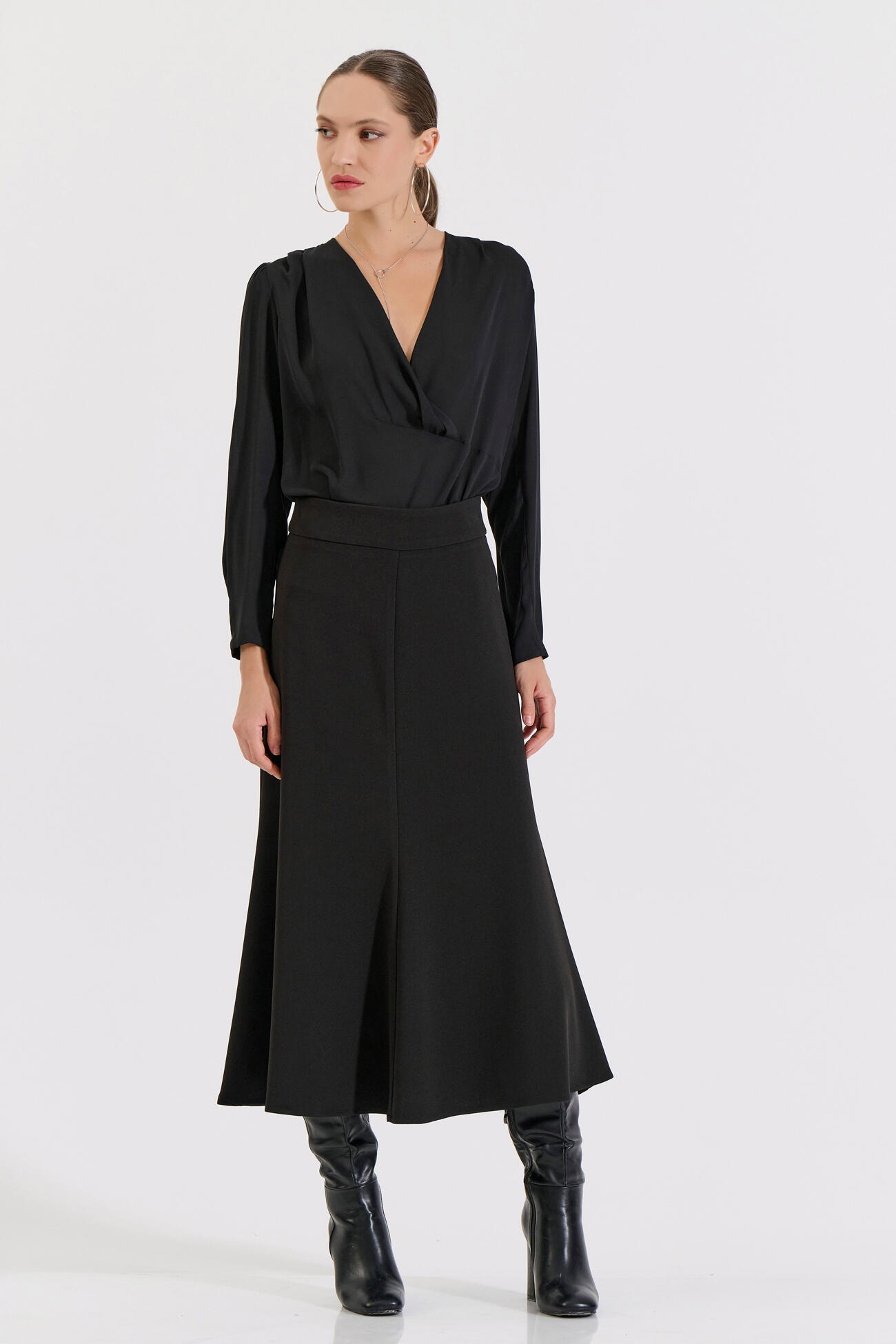 Bill Cost Κλος μίντι φούστα-10-031059-0-Black/Μαύρο Bill Cost Κλος μίντι φούστα-10-031059-0-Black/Μαύρο