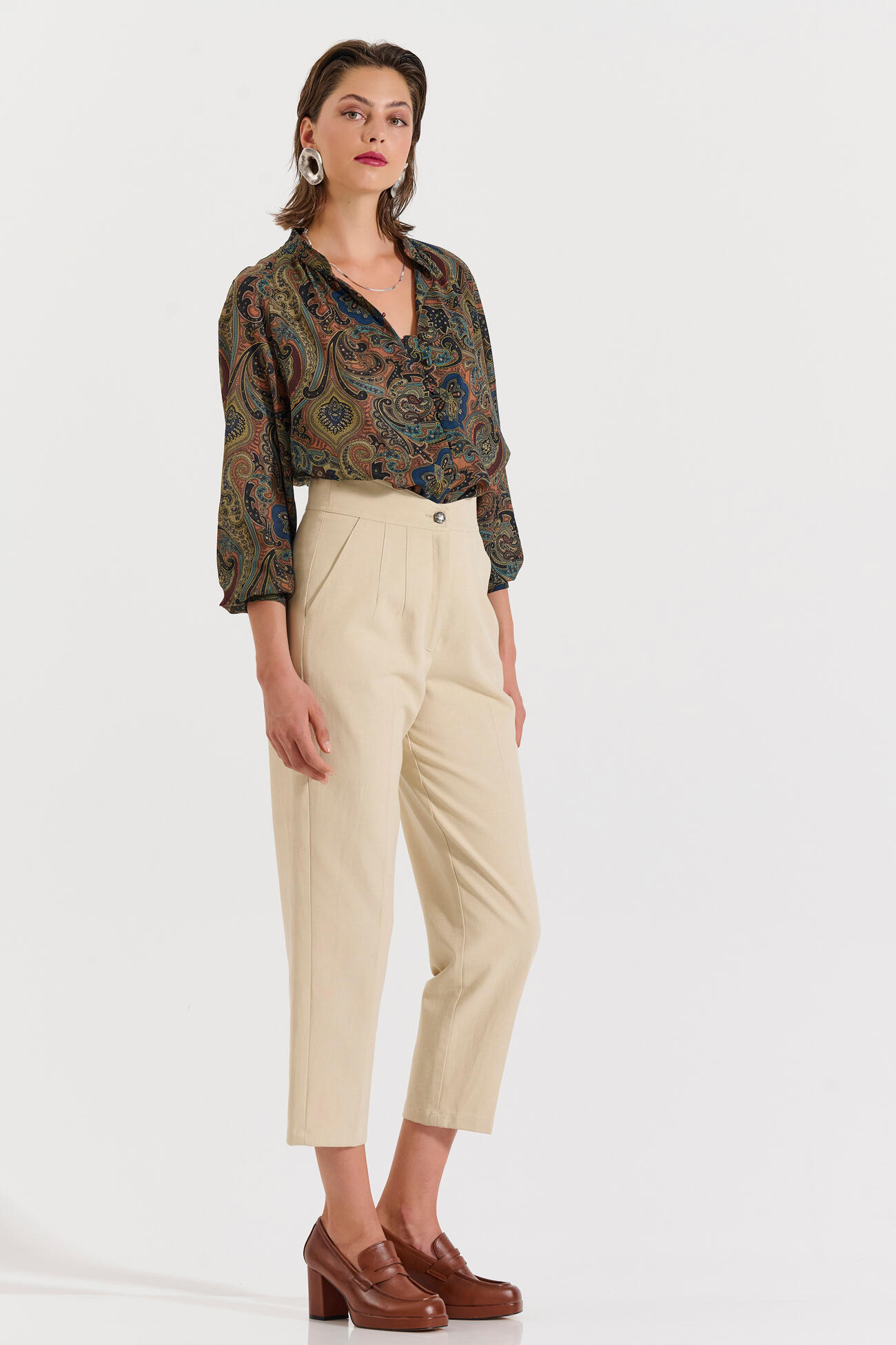 Bill Cost Ψηλόμεσο παντελόνι σε ίσια γραμμή crop-10-060816-0-Vanilla/Βανίλια Bill Cost Ψηλόμεσο παντελόνι σε ίσια γραμμή crop-10-060816-0-Vanilla/Βανίλια