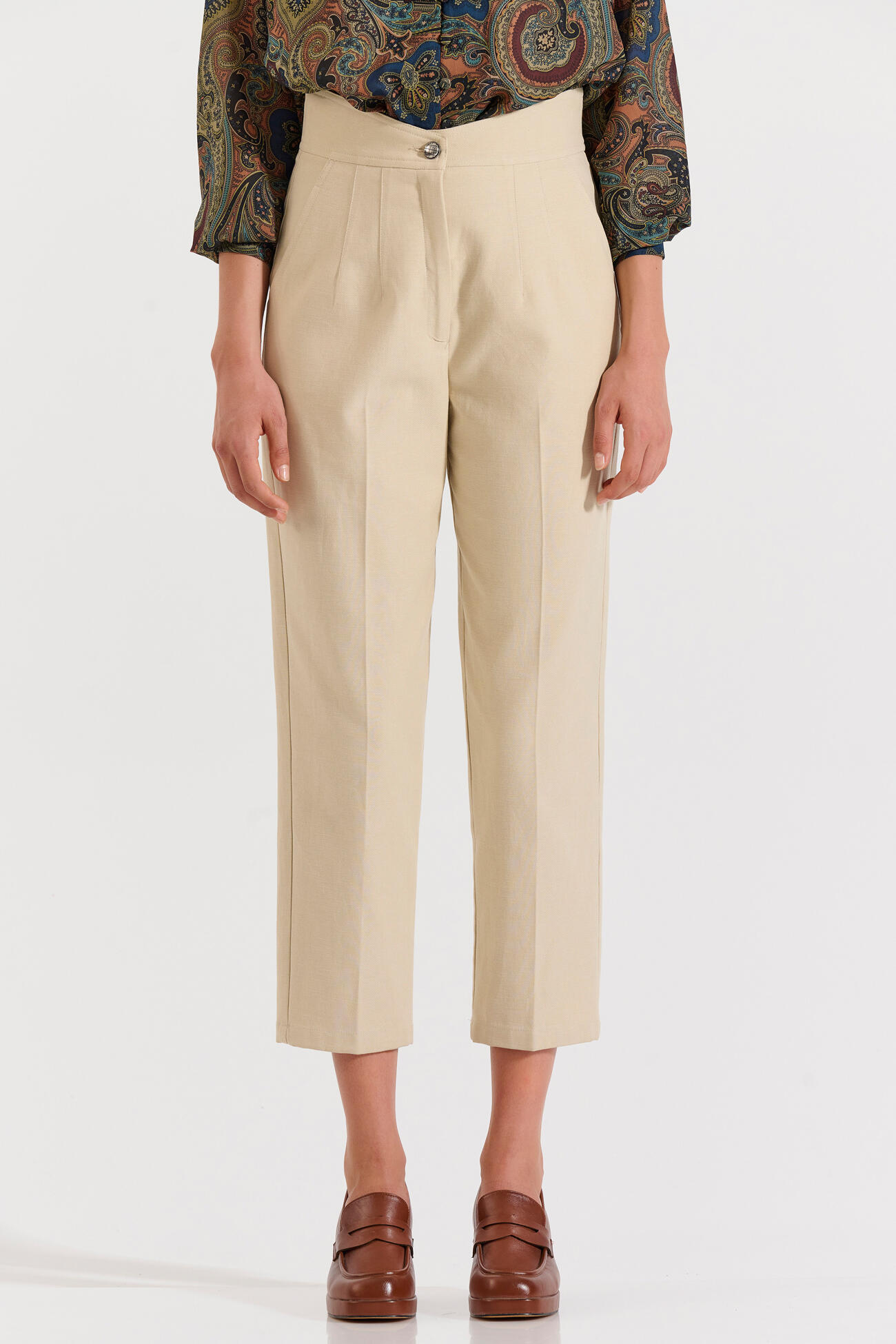 Bill Cost Ψηλόμεσο παντελόνι σε ίσια γραμμή crop-10-060816-0-Vanilla/Βανίλια Bill Cost Ψηλόμεσο παντελόνι σε ίσια γραμμή crop-10-060816-0-Vanilla/Βανίλια