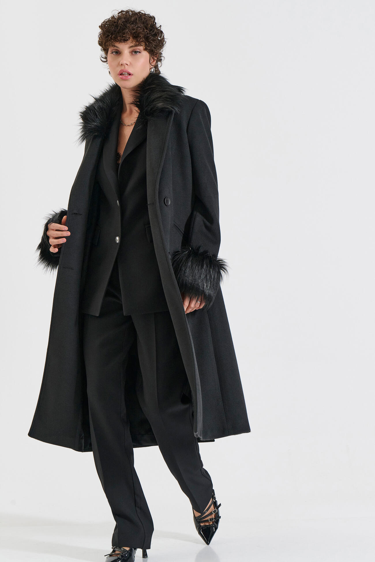 Bill Cost Παλτό με Συνθετική Γούνα Κωδικός 10-090205-0-Black/Μαύρο Bill Cost Παλτό με Συνθετική Γούνα Κωδικός 10-090205-0-Black/Μαύρο