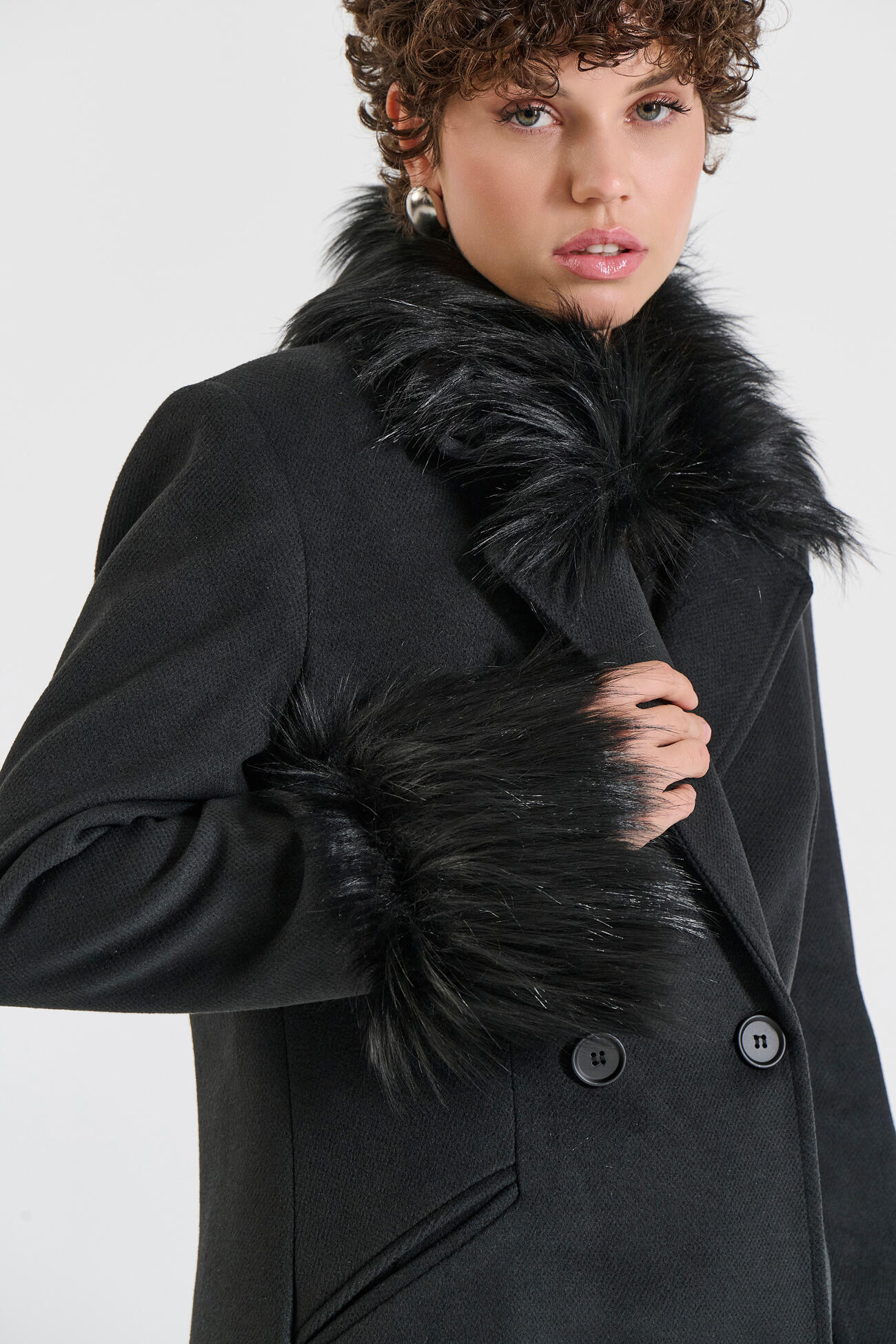 Bill Cost Παλτό με Συνθετική Γούνα Κωδικός 10-090205-0-Black/Μαύρο Bill Cost Παλτό με Συνθετική Γούνα Κωδικός 10-090205-0-Black/Μαύρο