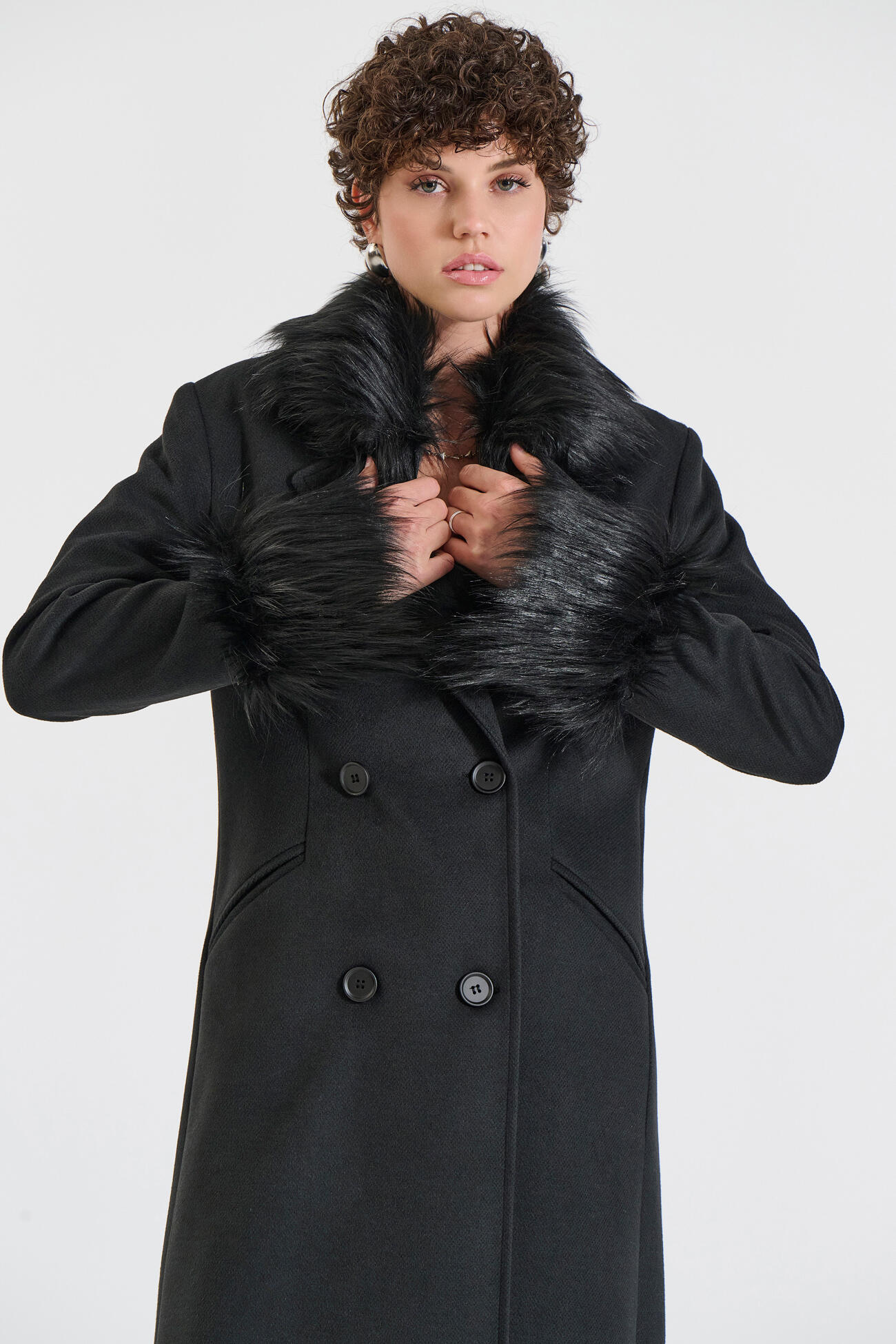 Bill Cost Παλτό με Συνθετική Γούνα Κωδικός 10-090205-0-Black/Μαύρο Bill Cost Παλτό με Συνθετική Γούνα Κωδικός 10-090205-0-Black/Μαύρο