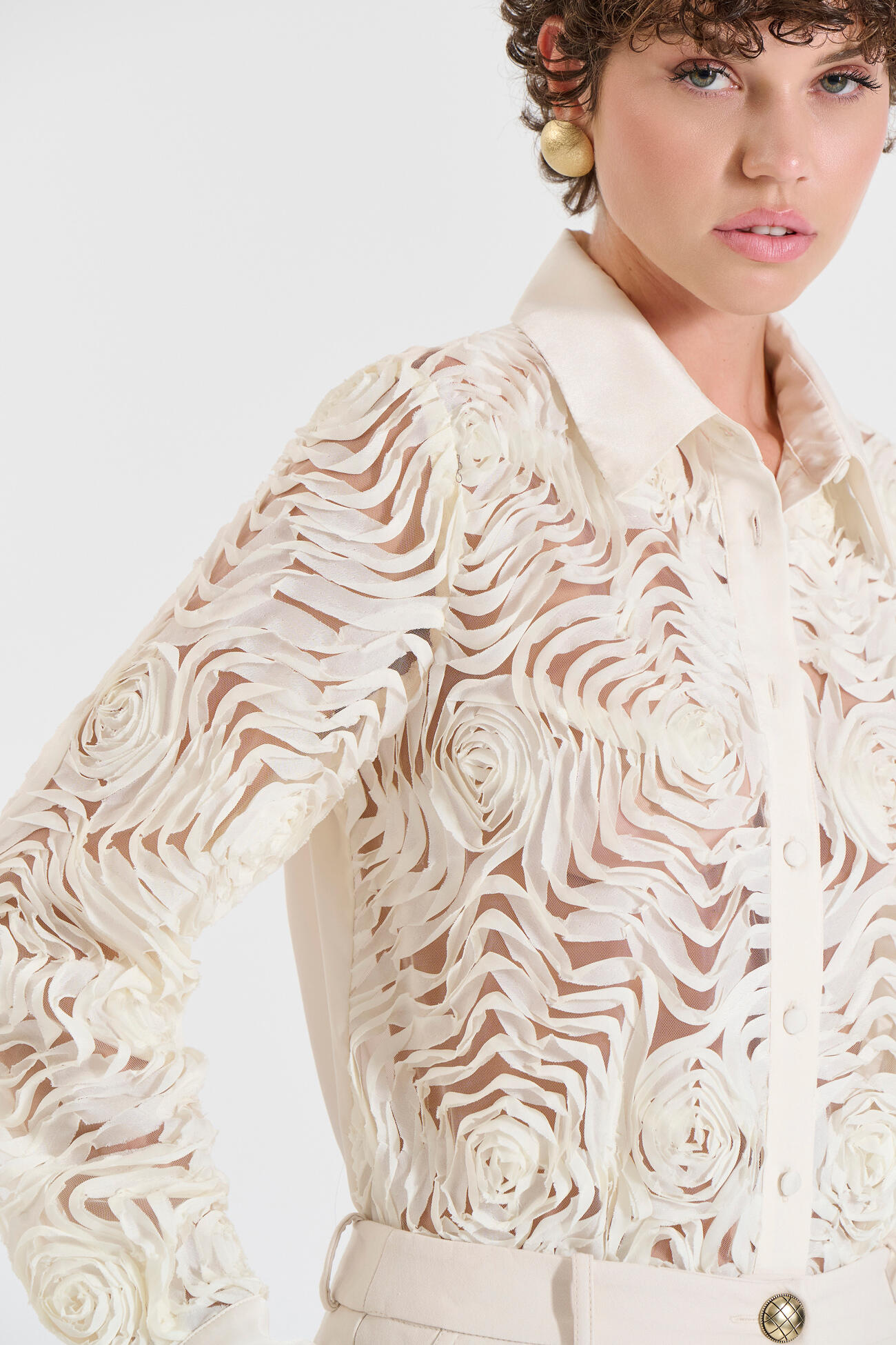 Bill Cost Πουκάμισο με Ανάγλυφη Υφή-10-160186-0-Ecru/Εκρού Bill Cost Πουκάμισο με Ανάγλυφη Υφή-10-160186-0-Ecru/Εκρού