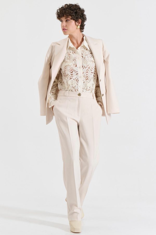 Bill Cost Πουκάμισο με Ανάγλυφη Υφή-10-160186-0-Ecru/Εκρού