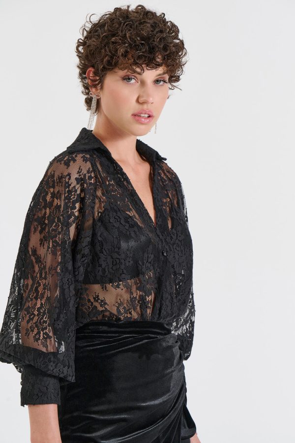 Bill Cost Κορμάκι από Δαντέλα-10-160190-0-Black/Μαύρο