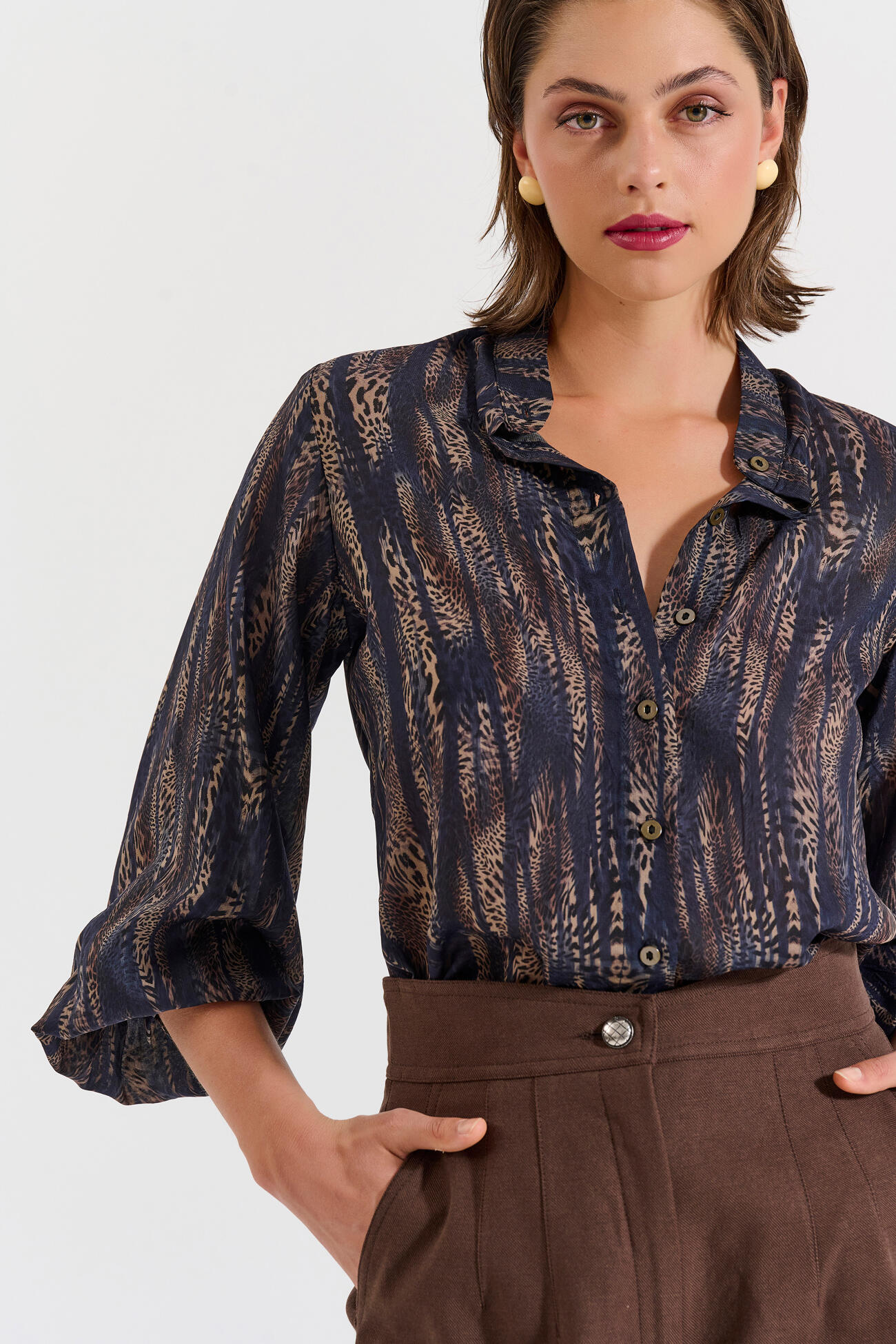 Bill Cost Πουκάμισο με μοτίβο animal print Κωδικός 10-342396-0-Blue/Μπλε Bill Cost Πουκάμισο με μοτίβο animal print Κωδικός 10-342396-0-Blue/Μπλε