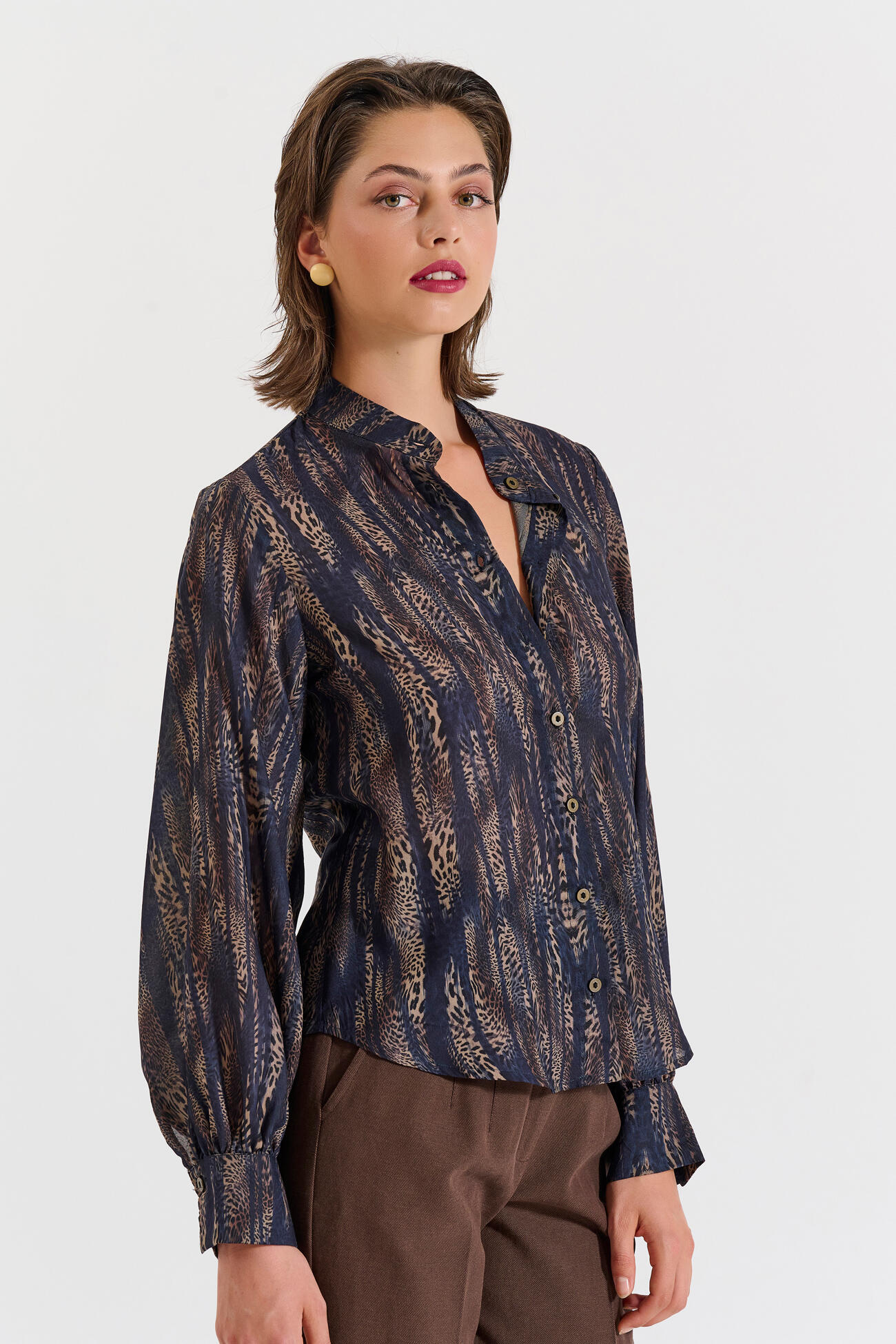 Bill Cost Πουκάμισο με μοτίβο animal print Κωδικός 10-342396-0-Blue/Μπλε Bill Cost Πουκάμισο με μοτίβο animal print Κωδικός 10-342396-0-Blue/Μπλε