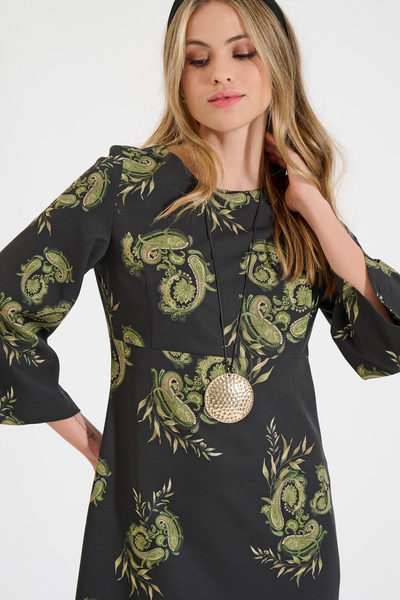 Bill Cost Φόρεμα σε γραμμή Α με paisley μοτίβο-10-342415-0-Black/Μαύρο Bill Cost Φόρεμα σε γραμμή Α με paisley μοτίβο-10-342415-0-Black/Μαύρο