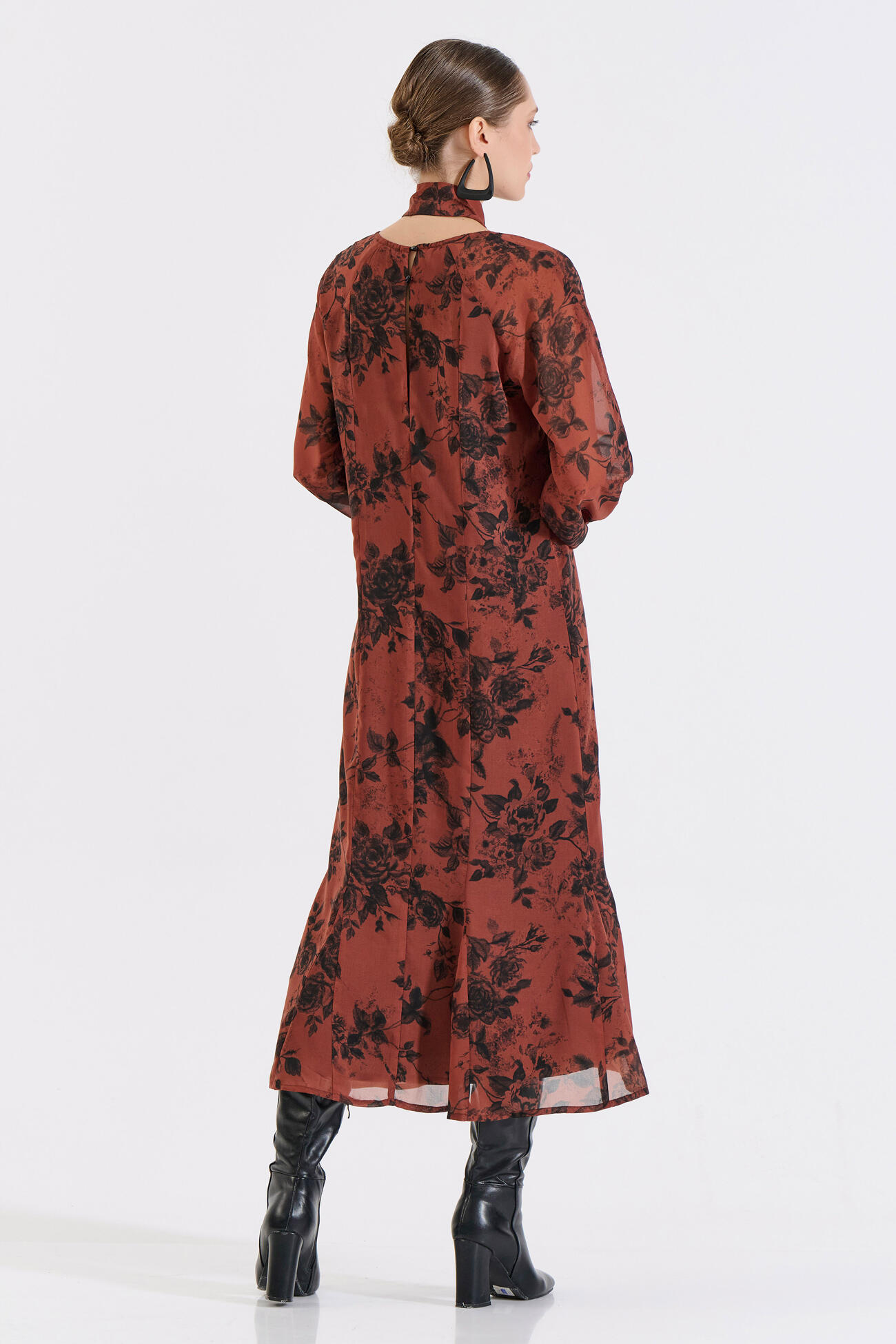 Bill Cost Μακρύ Εμπριμέ Φόρεμα με Ζώνη-10-342424-0-Brown/Καφέ Bill Cost Μακρύ Εμπριμέ Φόρεμα με Ζώνη-10-342424-0-Brown/Καφέ