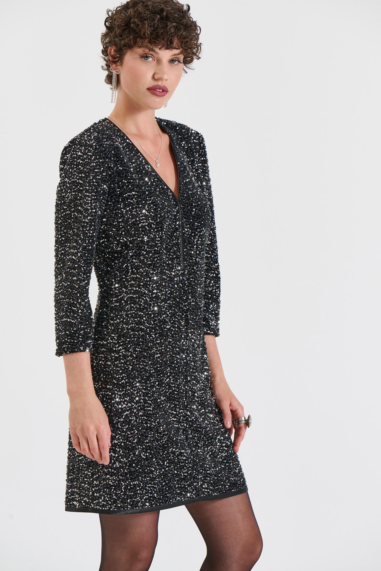 Bill Cost Φόρεμα με Παγιέτες-10-370093-0-Silver/Ασημί Bill Cost Φόρεμα με Παγιέτες-10-370093-0-Silver/Ασημί