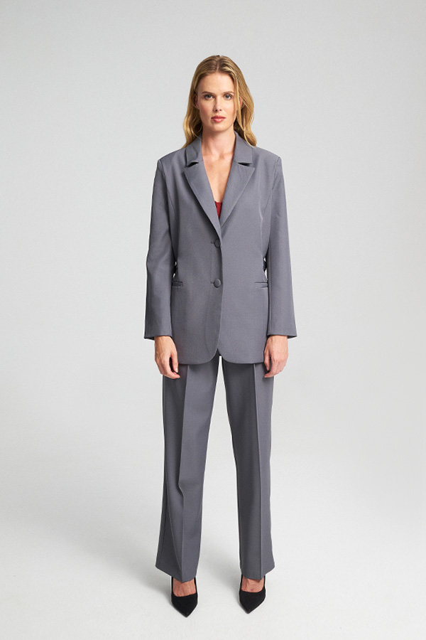 Mind Matter Κλασικό Σακάκι Blazer Ariela-MML25-02-05-005_GREY-ΓΚΡΙ