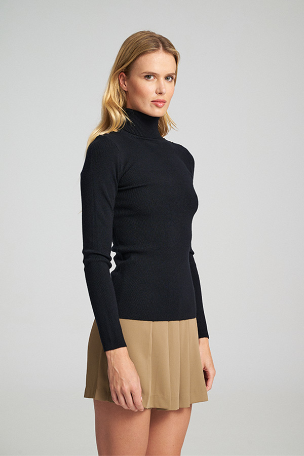 Mind Matter Πλεκτό GINI Sweater MML25-02-09-016_BLACK/ΜΑΥΡΟ Mind Matter Πλεκτό GINI Sweater MML25-02-09-016_BLACK/ΜΑΥΡΟ