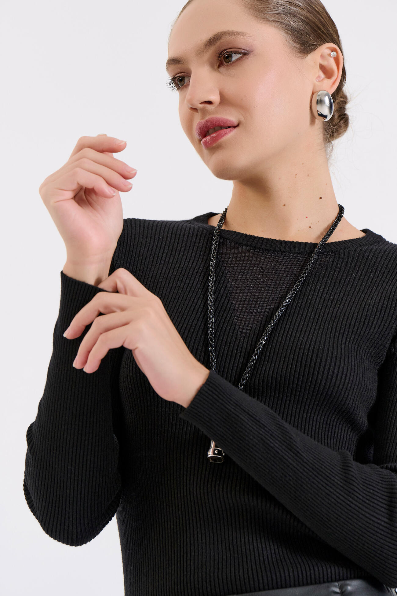 Bill Cost Πλεκτή Μπλούζα με Διαφάνεια στο Ντεκολτέ-20-131376-0-Black/Μαύρο Bill Cost Πλεκτή Μπλούζα με Διαφάνεια στο Ντεκολτέ-20-131376-0-Black/Μαύρο