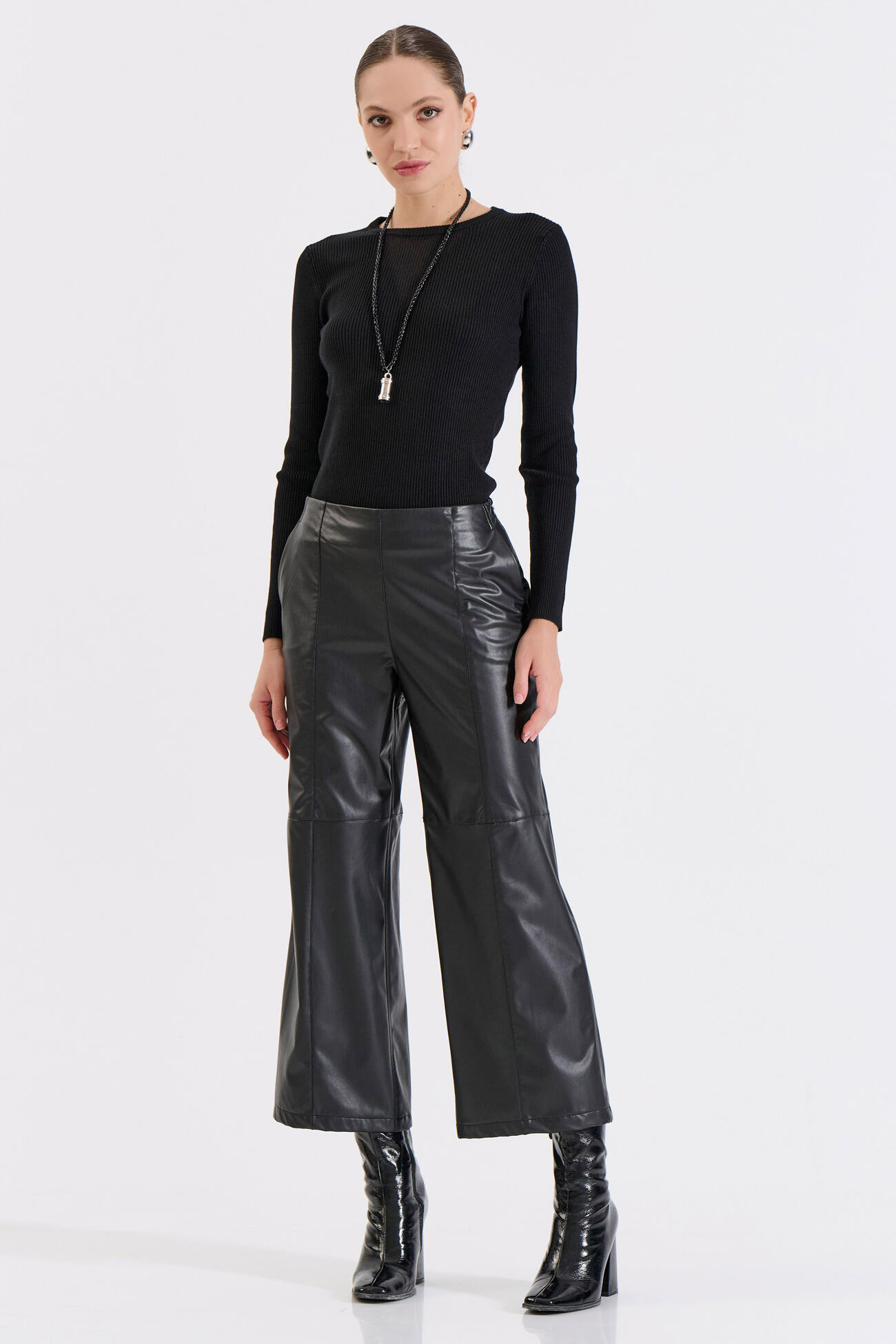 Bill Cost Πλεκτή Μπλούζα με Διαφάνεια στο Ντεκολτέ-20-131376-0-Black/Μαύρο Bill Cost Πλεκτή Μπλούζα με Διαφάνεια στο Ντεκολτέ-20-131376-0-Black/Μαύρο