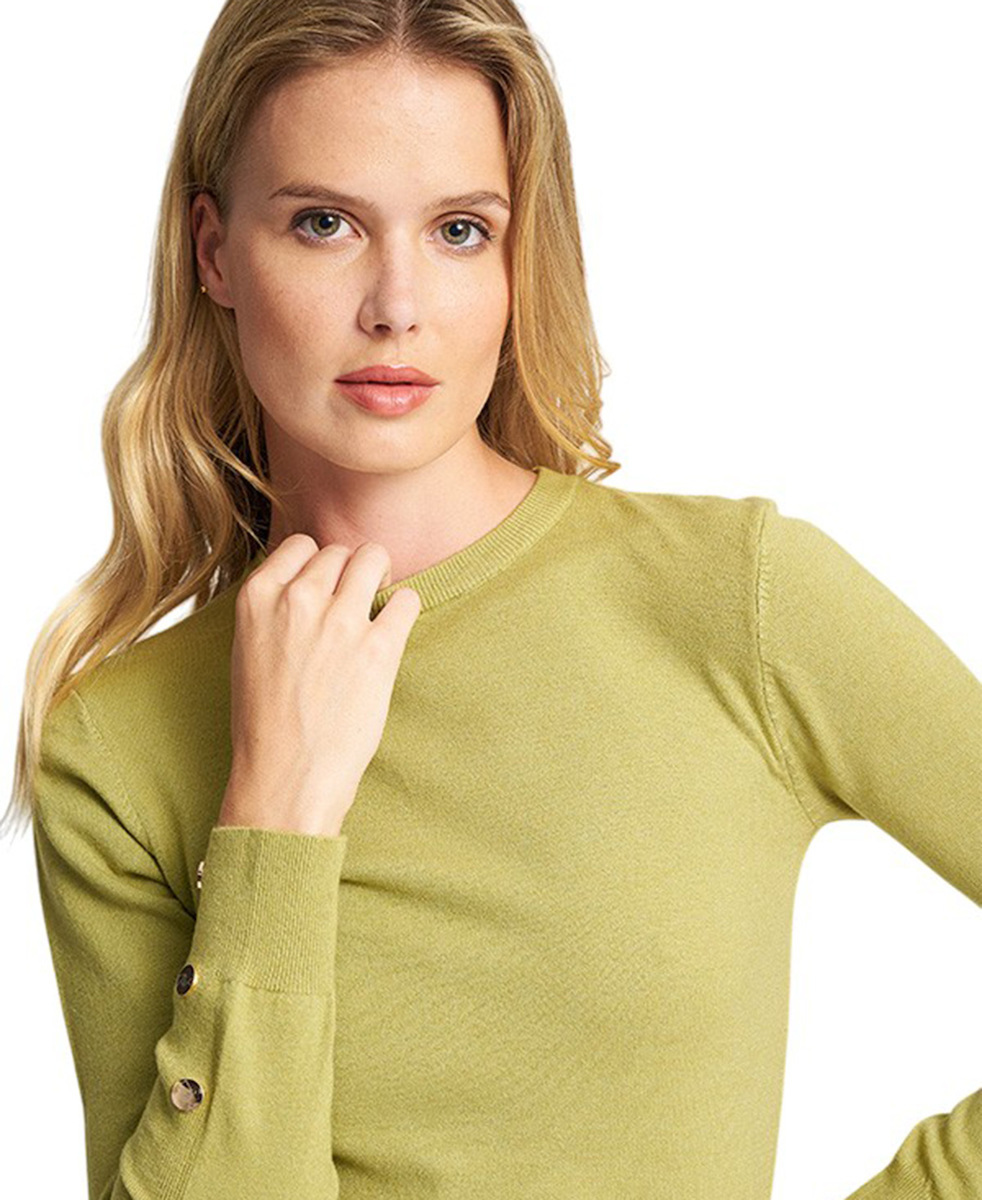 Mind Matter Πλεκτό MONICA Sweater MML25-02-09-017_Green/Πράσινο Mind Matter Πλεκτό MONICA Sweater MML25-02-09-017_Green/Πράσινο