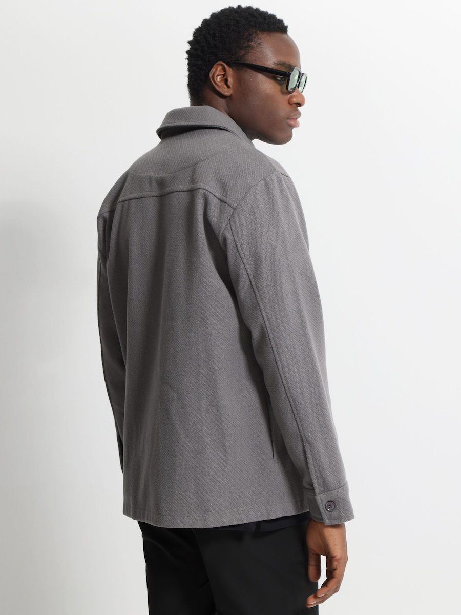 Makan Μακρυμάνικo Πουκάμισο-260-330-Grey/Γκρι Makan Μακρυμάνικo Πουκάμισο-260-330-Grey/Γκρι