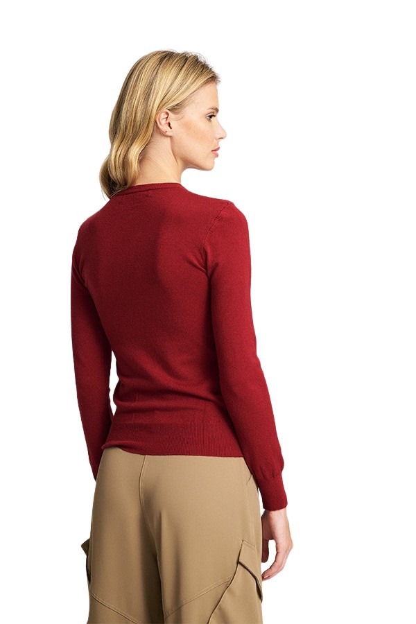 Mind Matter Πλεκτό MONICA Sweater MML25-02-09-017_BURGURDY/ΜΠΟΡΝΤΟ