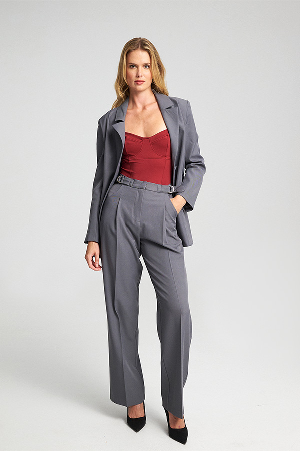 Mind Matter Παντελόνι Wide Leg με Ζώνη KENDRA Trousers-MML25-02-03-004_GREY-ΓΚΡΙ Mind Matter Παντελόνι Wide Leg με Ζώνη KENDRA Trousers-MML25-02-03-004_GREY-ΓΚΡΙ