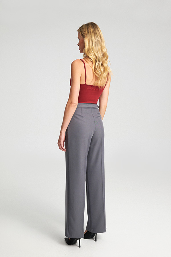 Mind Matter Παντελόνι Wide Leg με Ζώνη KENDRA Trousers-MML25-02-03-004_GREY-ΓΚΡΙ Mind Matter Παντελόνι Wide Leg με Ζώνη KENDRA Trousers-MML25-02-03-004_GREY-ΓΚΡΙ