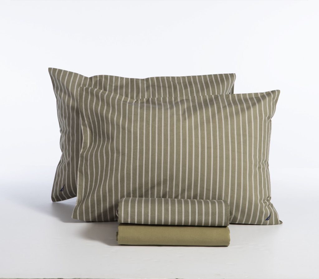 NEF-NEF  ΣΕΤ ΣΕΝΤΟΝΙΑ ΒΑΜΒΑΚΕΡΑ ΥΠΕΡΔΙΠΛΑ NAUTICA - NAU COAST 240Χ270 036521-GREEN/ΠΡΑΣΙΝΟ