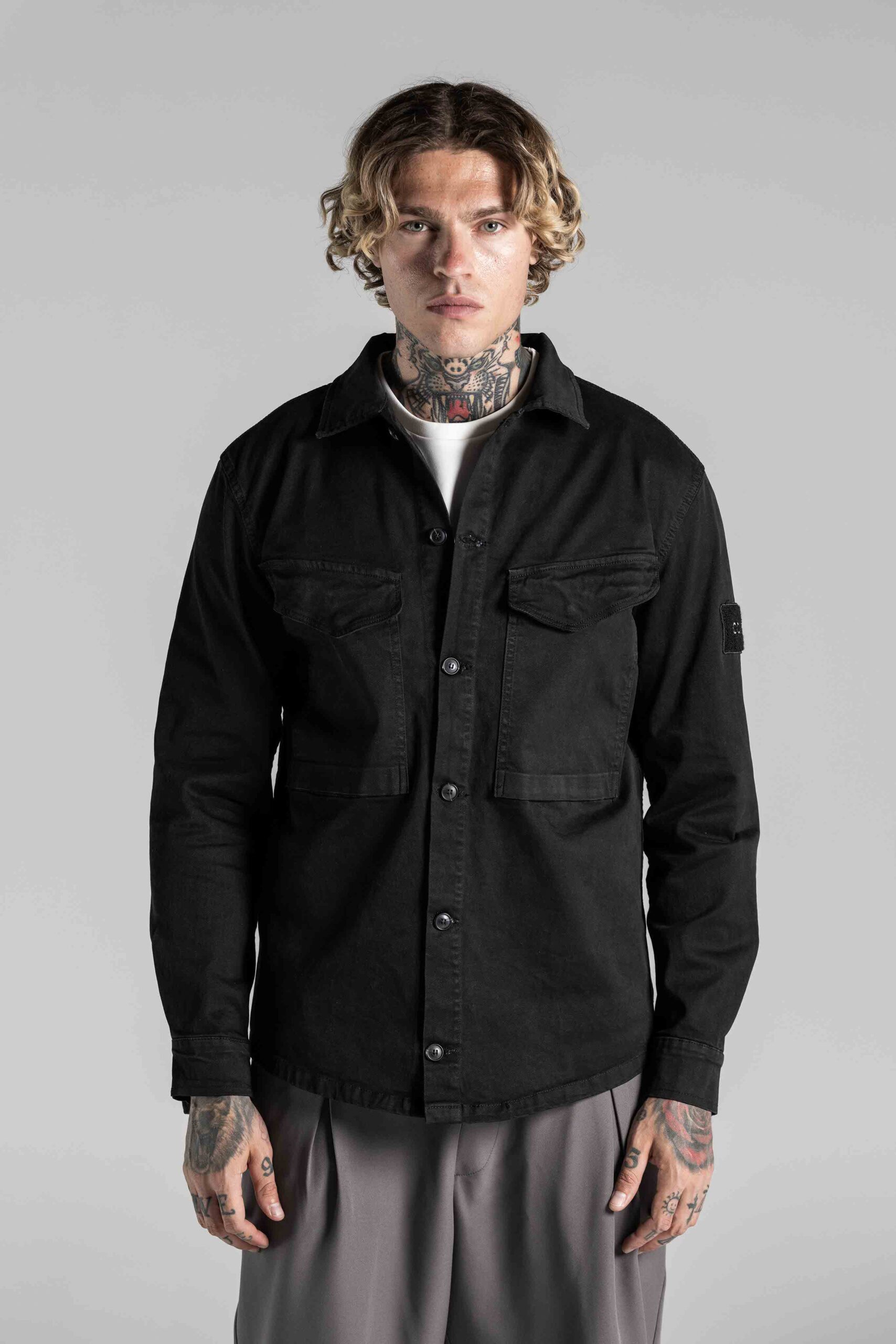 COSI jacket με μεγάλες τσέπες-66-fianno-black/Μαύρο COSI jacket με μεγάλες τσέπες-66-fianno-black/Μαύρο