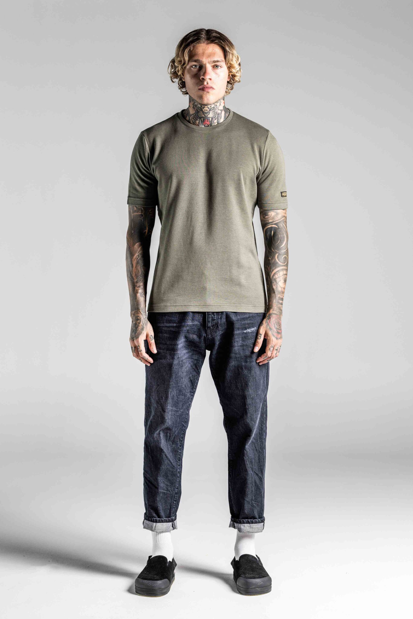 COSI  T-SHIRTS-66-W25-120 OLIVE/ΛΑΔΙ
