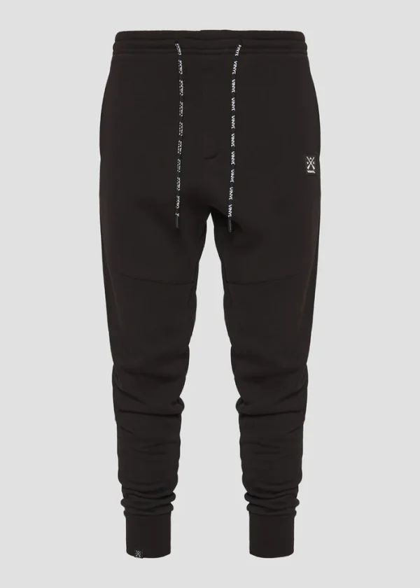 Vinyl φόρμα παντελόνι μονόχρωμο cotton regular fit - core sweatpants-06324-01-Black/Μαύρο