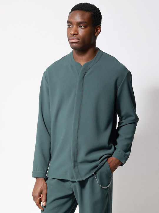 Makan Μακρυμάνικo Πουκάμισο-250-971-Green/Πράσινο