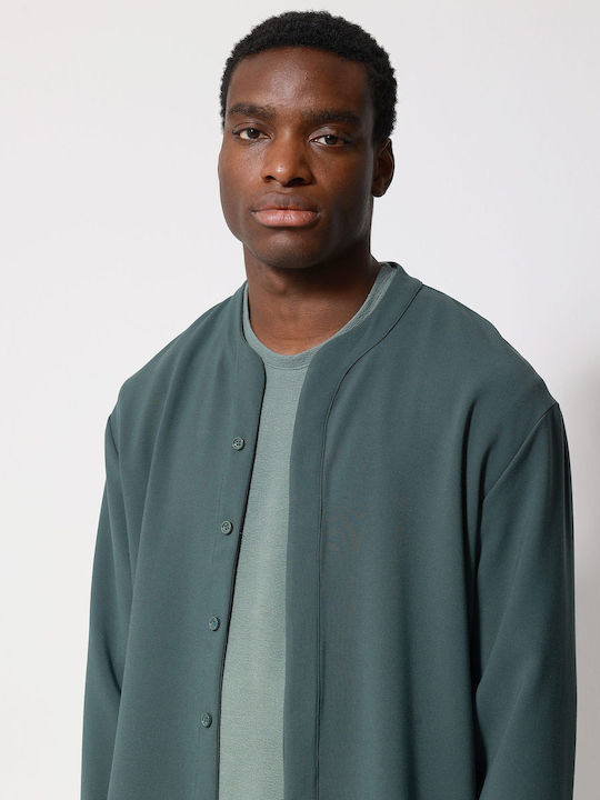 Makan Μακρυμάνικo Πουκάμισο-250-971-Green/Πράσινο Makan Μακρυμάνικo Πουκάμισο-250-971-Green/Πράσινο