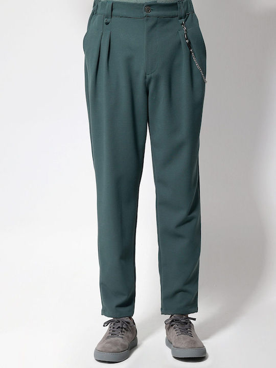 Makan Παντελόνι υφασμάτινο-210-971-Franco-Green/Πράσινο