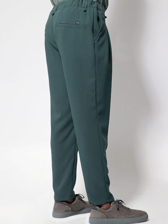 Makan Παντελόνι υφασμάτινο-210-971-Franco-Green/Πράσινο