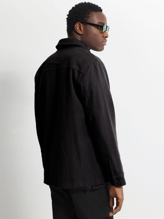 Makan Μακρυμάνικo Πουκάμισο-260-330-Black/Μαύρο Makan Μακρυμάνικo Πουκάμισο-260-330-Black/Μαύρο