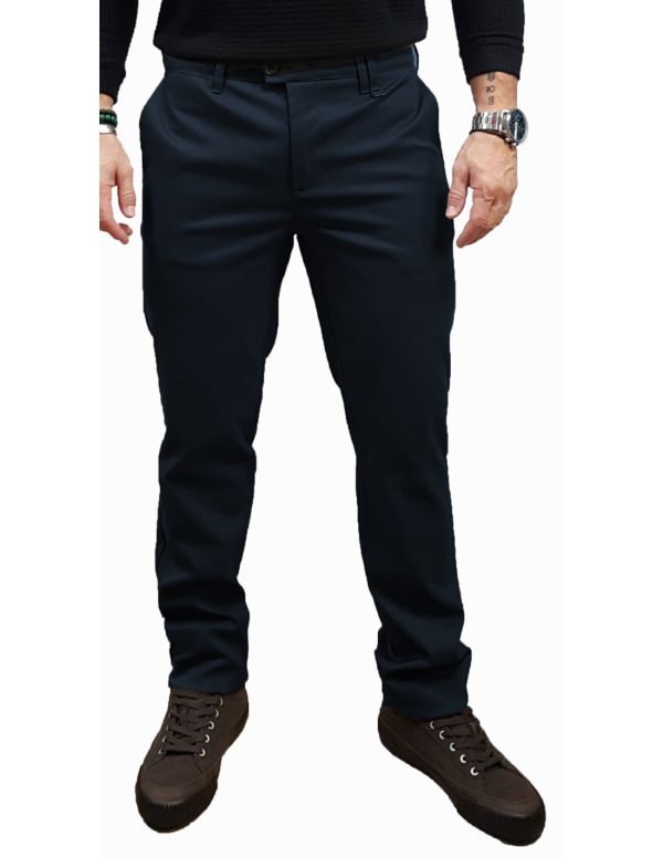 Makan Παντελόνι υφασμάτινο-210-974-Marco-Blue/Μπλέ