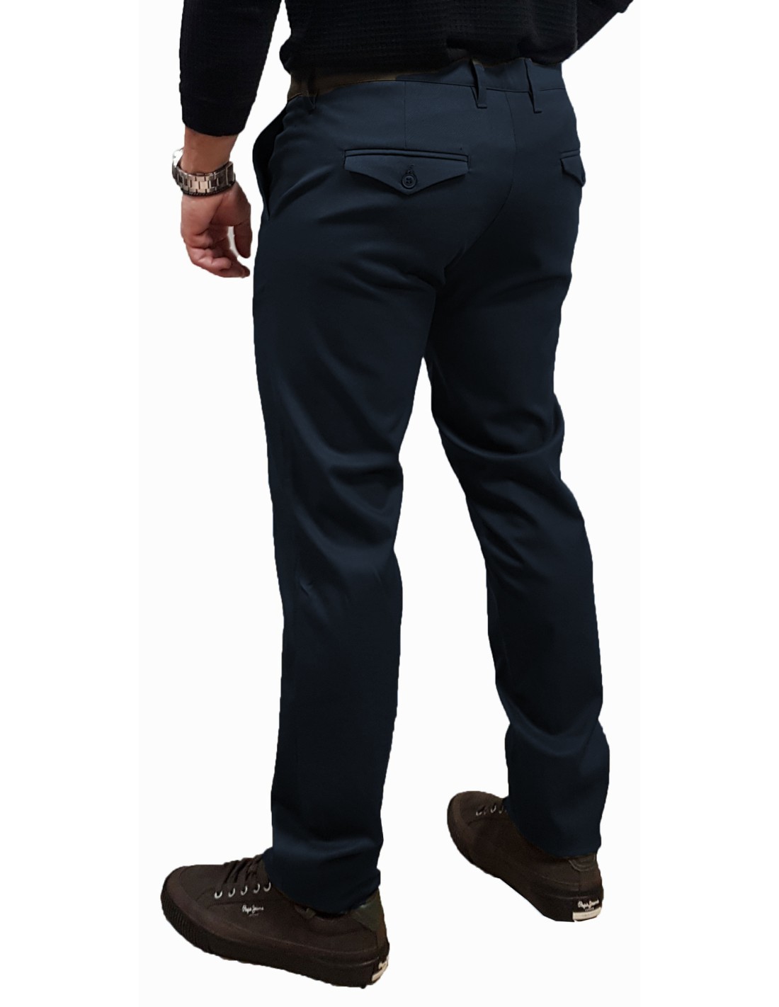 Makan Παντελόνι υφασμάτινο-210-974-Marco-Blue/Μπλέ Makan Παντελόνι υφασμάτινο-210-974-Marco-Blue/Μπλέ