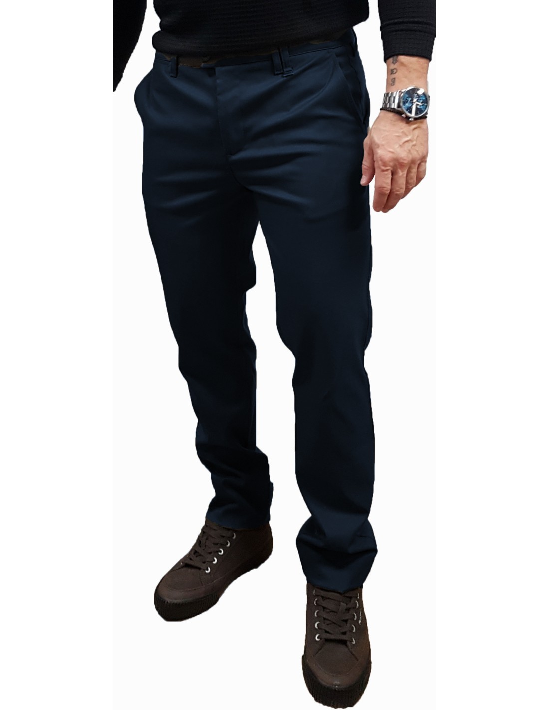 Makan Παντελόνι υφασμάτινο-210-974-Marco-Blue/Μπλέ Makan Παντελόνι υφασμάτινο-210-974-Marco-Blue/Μπλέ