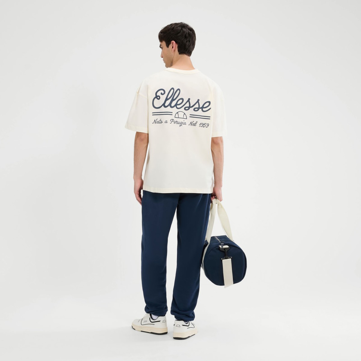 Ellesse T-shirt-SHB22895-OFF WHITE/AΣΠΡΟ Ellesse T-shirt-SHB22895-OFF WHITE/AΣΠΡΟ