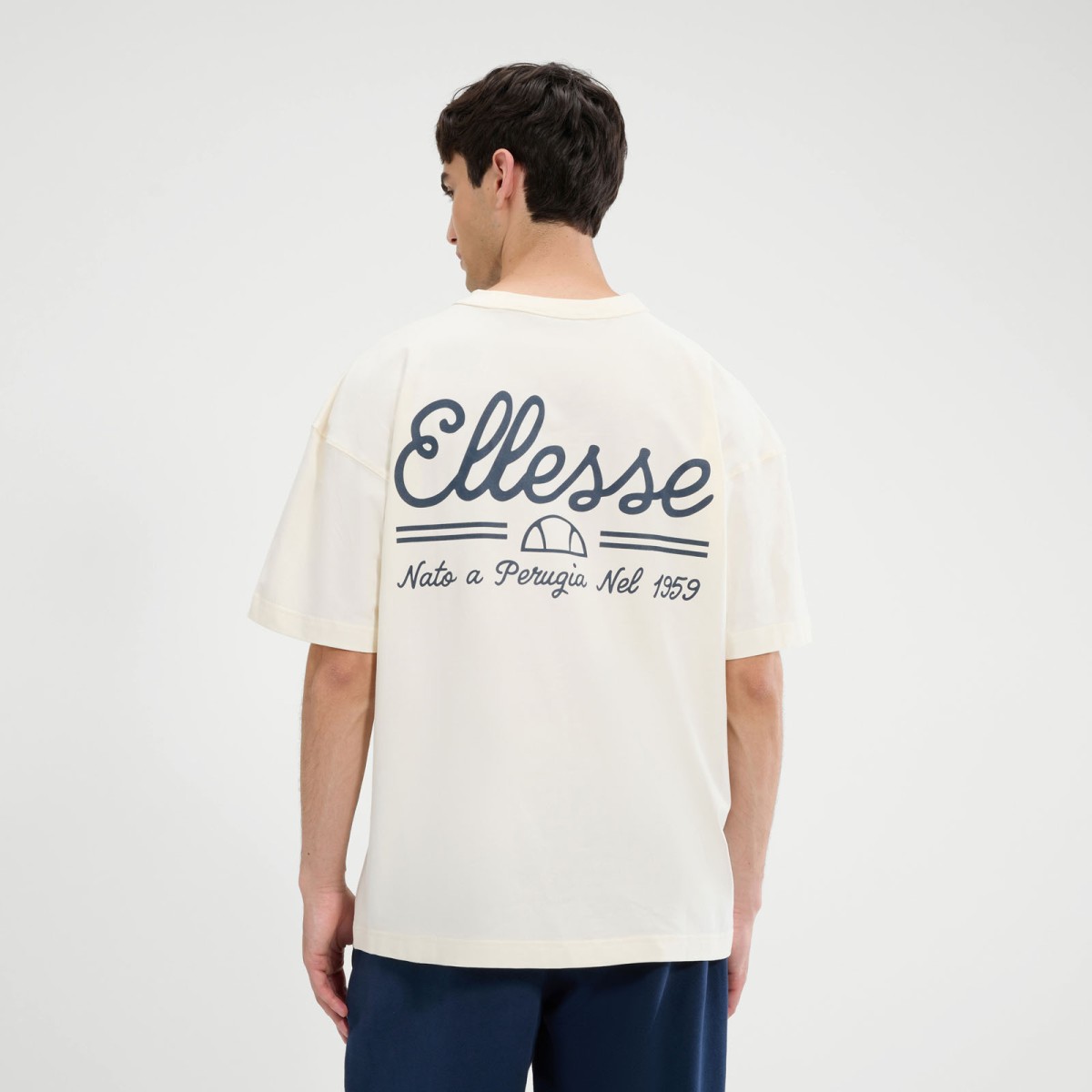 Ellesse T-shirt-SHB22895-OFF WHITE/AΣΠΡΟ Ellesse T-shirt-SHB22895-OFF WHITE/AΣΠΡΟ