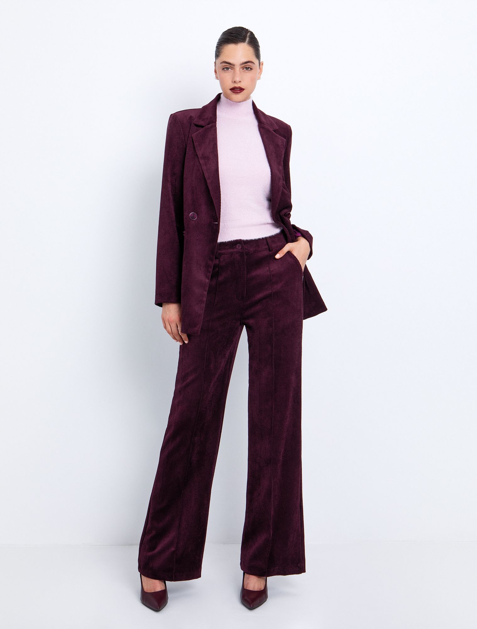 Toi&Moi Κοτλέ παντελόνι σε ίσια γραμμή 20-5789-225-Damascene/Δαμασκηνί Toi&Moi Κοτλέ παντελόνι σε ίσια γραμμή 20-5789-225-Damascene/Δαμασκηνί