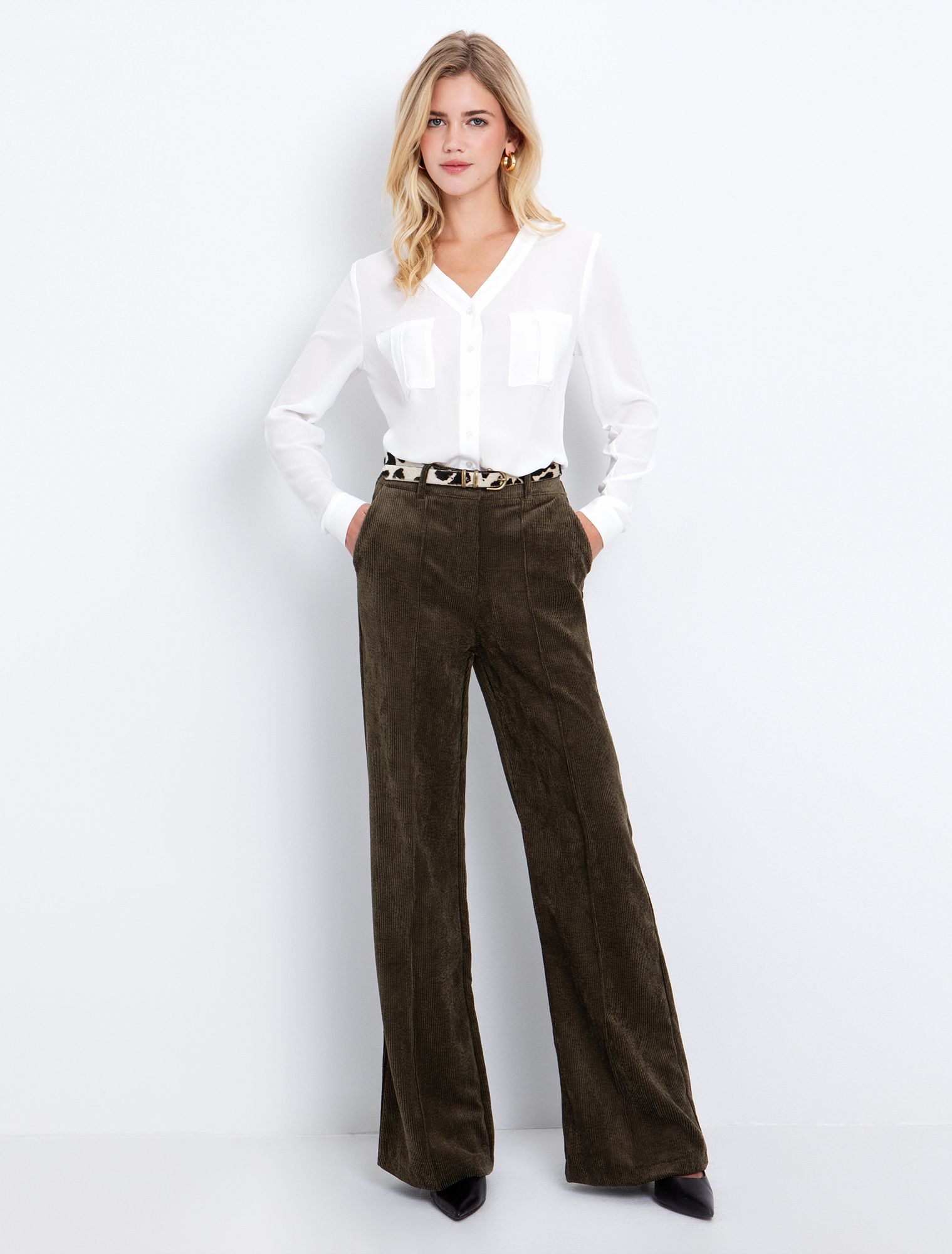 Toi&Moi Κοτλέ παντελόνι σε ίσια γραμμή 20-5789-225-Olive/Λαδί Toi&Moi Κοτλέ παντελόνι σε ίσια γραμμή 20-5789-225-Olive/Λαδί