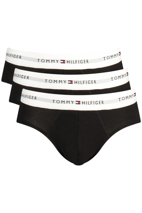 Tommy Hilfiger Ανδρικό Slip Signature Logo Waistband Briefs-Τριπλό Πακέτο UM0UM03876-Black/Μαύρο