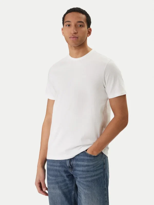 Calvin Klein Jeans T-Shirt Classic Monogram Regular Fit LV04RD254G-Βright White/Λευκό