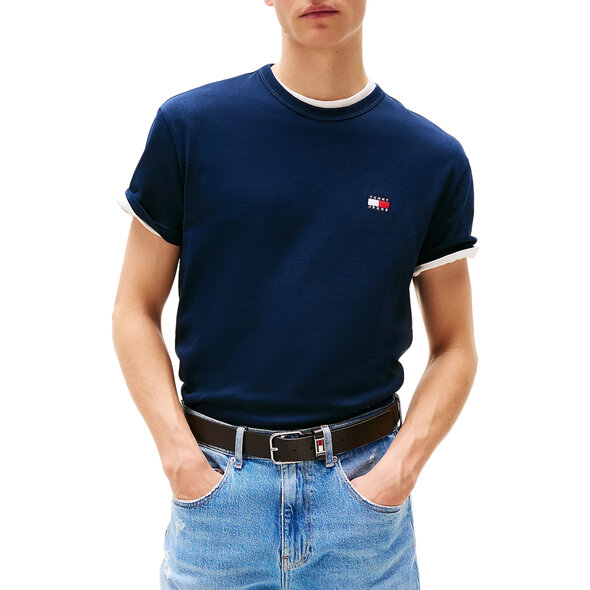 Tommy Jeans  TJM BADGE ΜΠΛΟΥΖΑ ΑΝΔΡIKH DM0DM20322-Dark Night Blue/Σκούρο Μπλέ