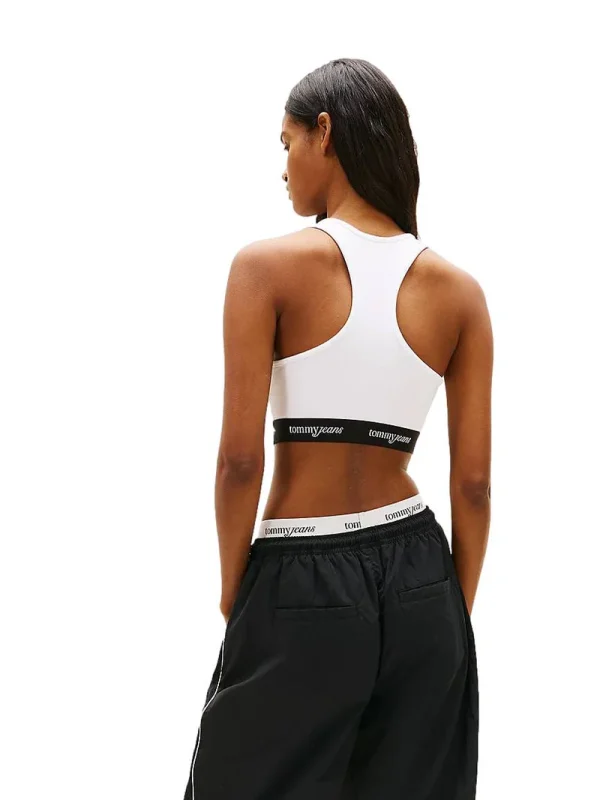 Tommy Jeans ΓΥΝΑΙΚΕΙΟ ΑΜΑΝΙΚΟ TOP TJW CRP TAPE BRA TOP DW0DW22762-BDS-BLACK/Μαύρο