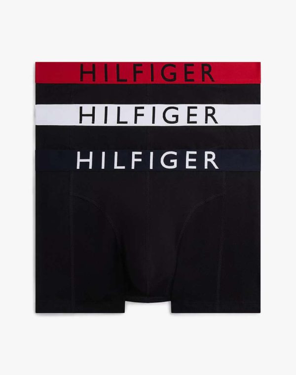 TOMMY HILFIGER JEANS 3P TRUNK WB UM0UM03886-RED/SILVER/BLACK
