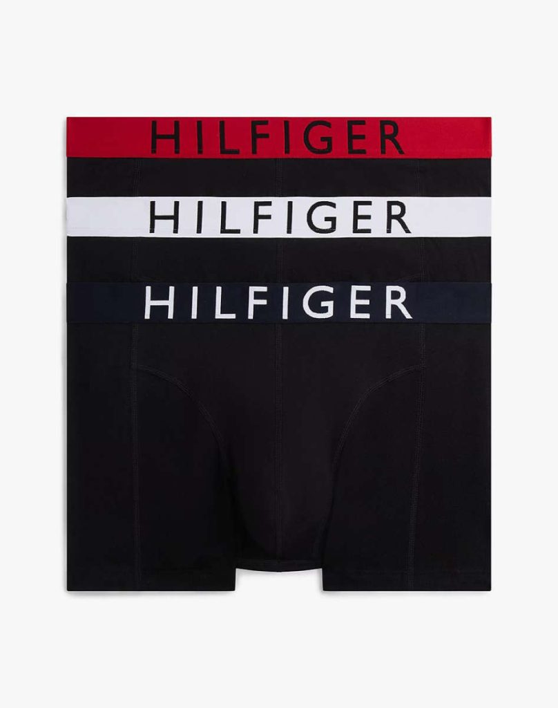 TOMMY HILFIGER JEANS 3P TRUNK WB UM0UM03886-RED/SILVER/BLACK