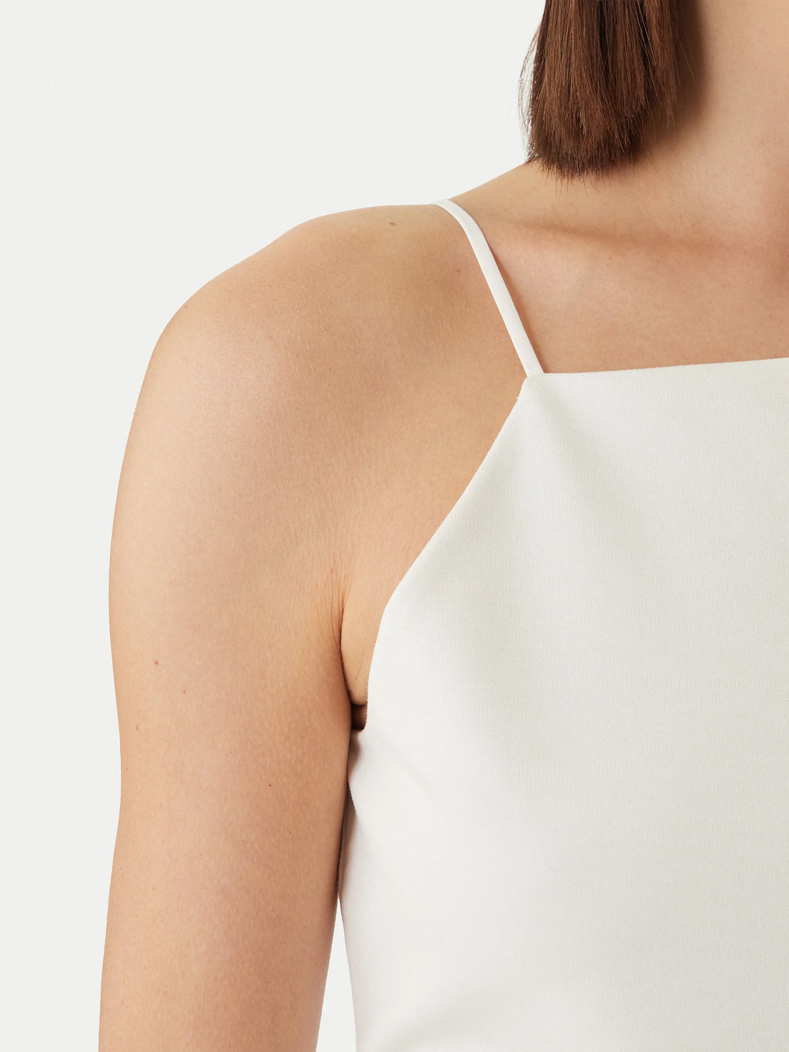 Calvin Klein Jeans Τοπ Ponte Slim Fit LV044F206G-Beige/Μπέζ Calvin Klein Jeans Τοπ Ponte Slim Fit LV044F206G-Beige/Μπέζ