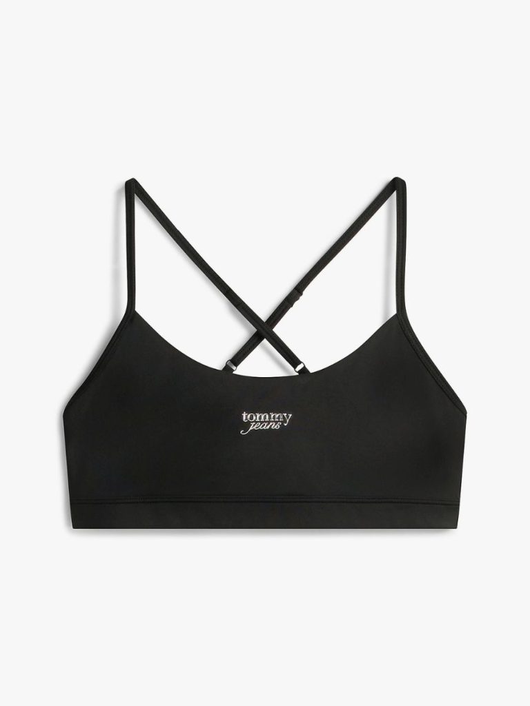 TOMMY JEANS ΓΥΝΑΙΚΕΙΟ ΤΟΠ  TJW SP CRP SILVER SCRIPT DW0DW22279-BDS-Black/Μαύρο